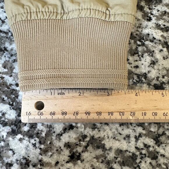 Diesel Vintage Bomber Jacket Lightweight Khaki Tan Pig Leather Trim Men’s Medium - Picture 9 of 15